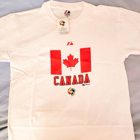VTG. WBC / World Baseball Classic CANADA T-SHIRT 1st Year Free Shipping ( M ) - Picture 2 of 10